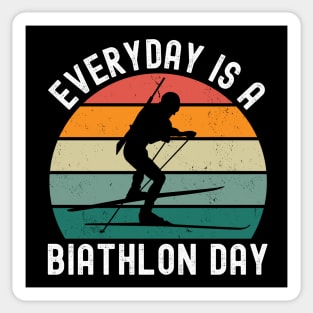 Everyday Is A Biathlon Day Sticker